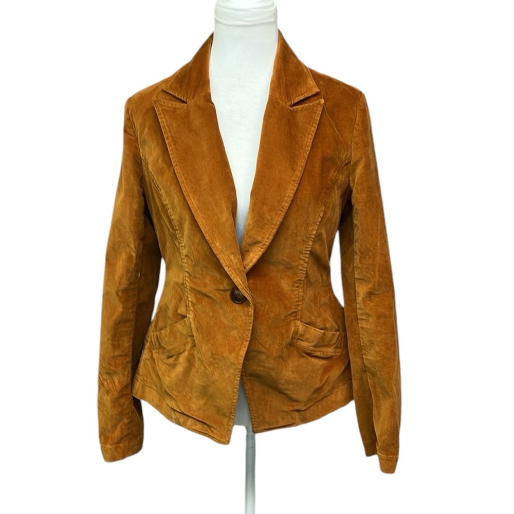 Peruvian Connection Rust Corduroy Blazer